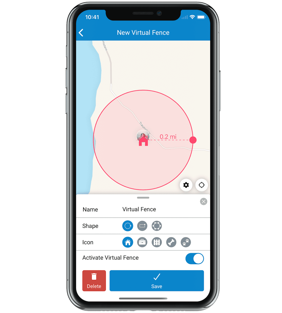 GPS Tracker für Hunde weiss
