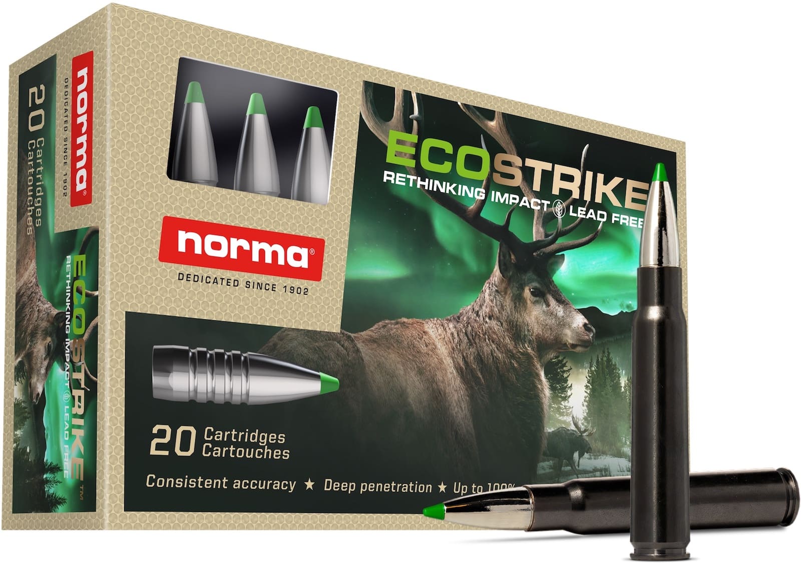 Ecostrike Silencer 8x57 JS 10,4 g / 160 grs