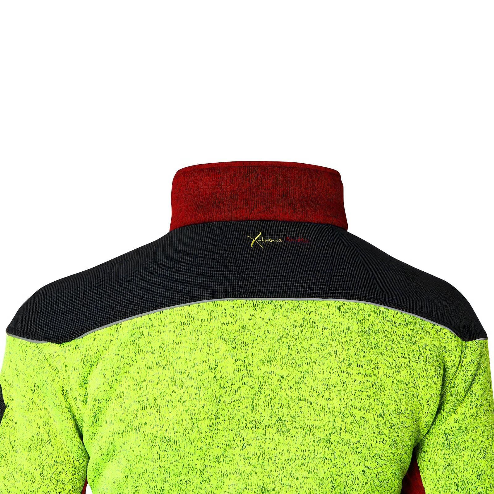 X-treme Arctic Faserstrickjacke rot/gelb Größe: L