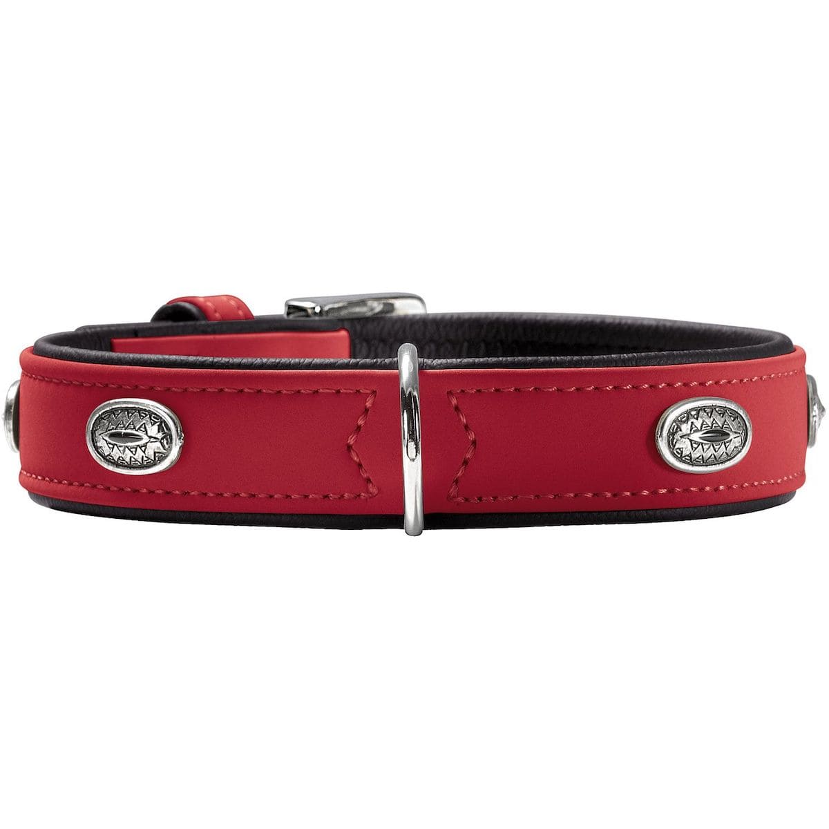Halsband Softie Stone rot/schwarz S-M