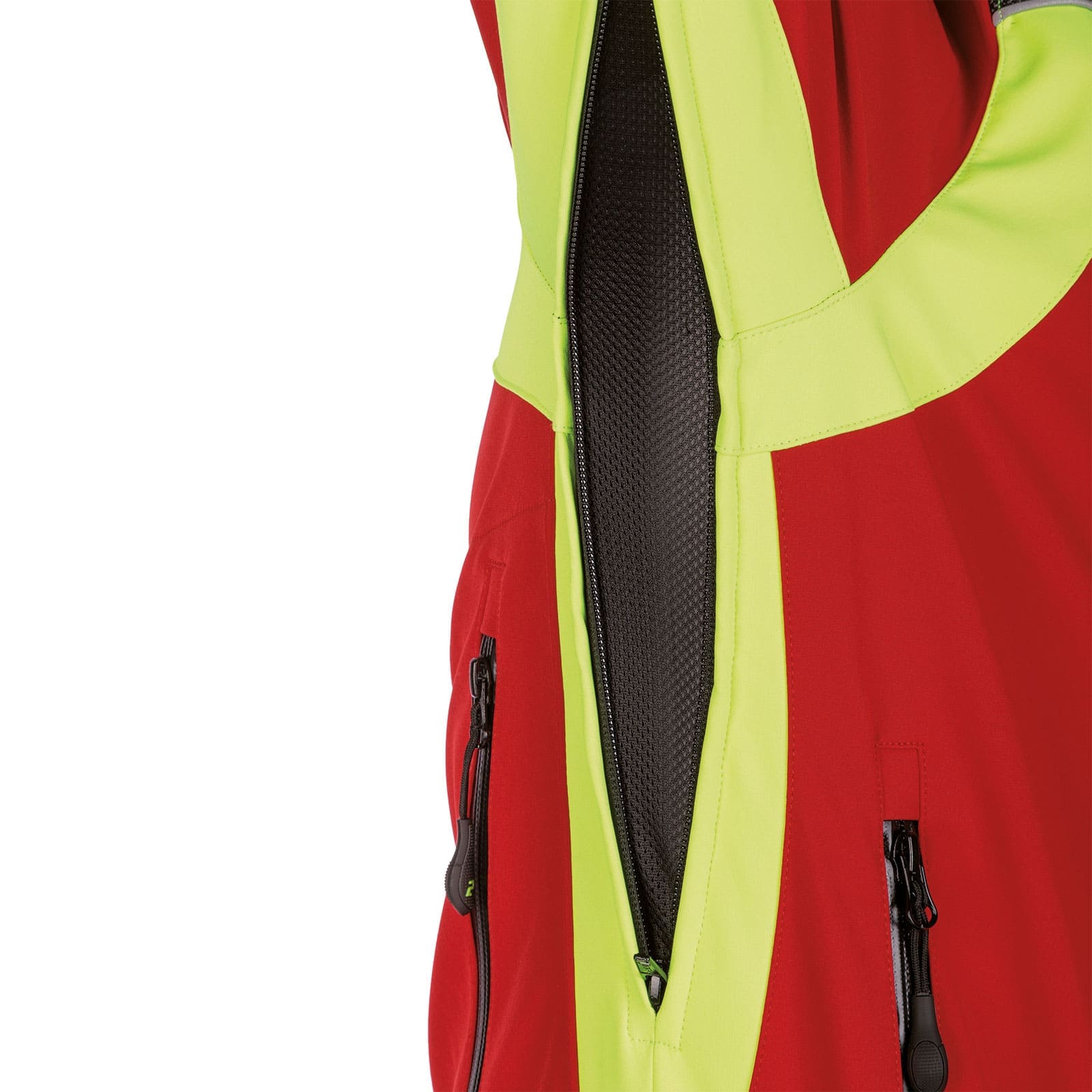 X-treme Shell Softshell Jacke rot/gelb Größe: 3XL