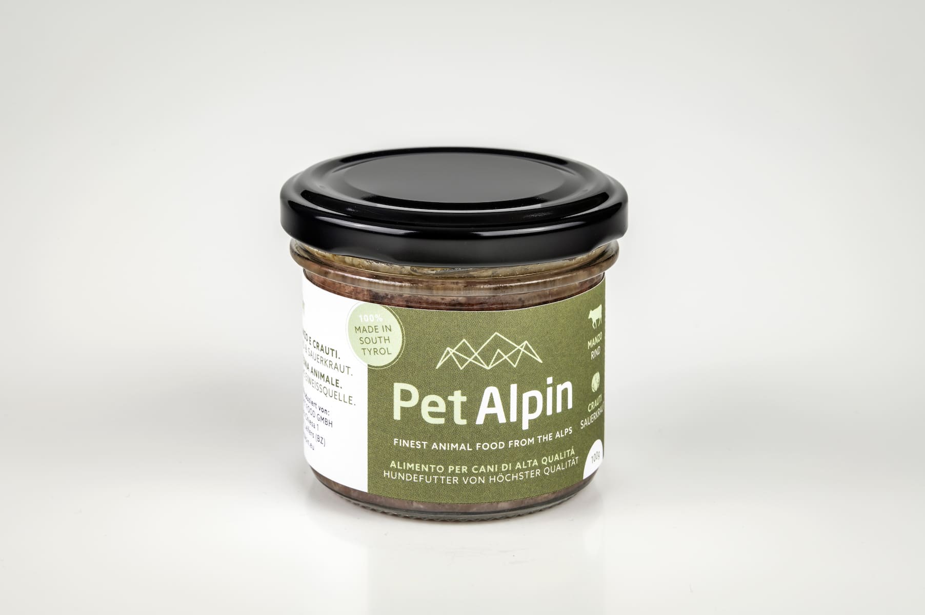 Hundefutter Rind und Sauerkraut 100g