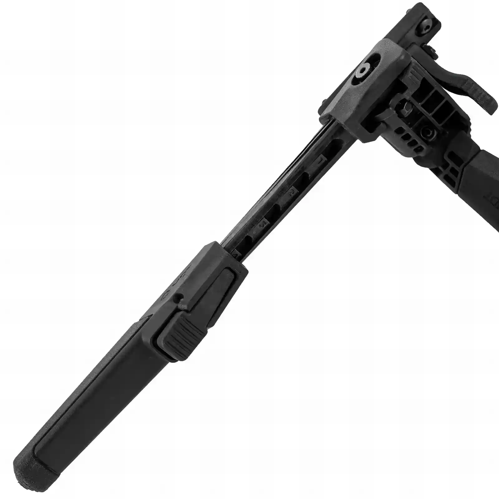MDT Oryx Bipod M-LOK black Teleskopfuss Rastung Detail