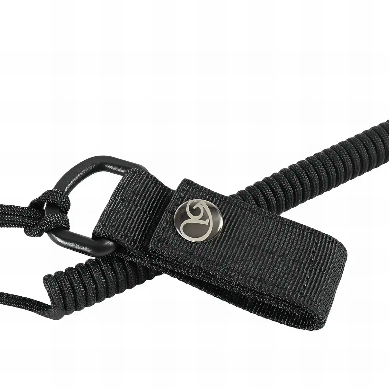 Marhel Hunting Lanyard Fangriemen Spiralkabel schwarz Gürtelbefestigung