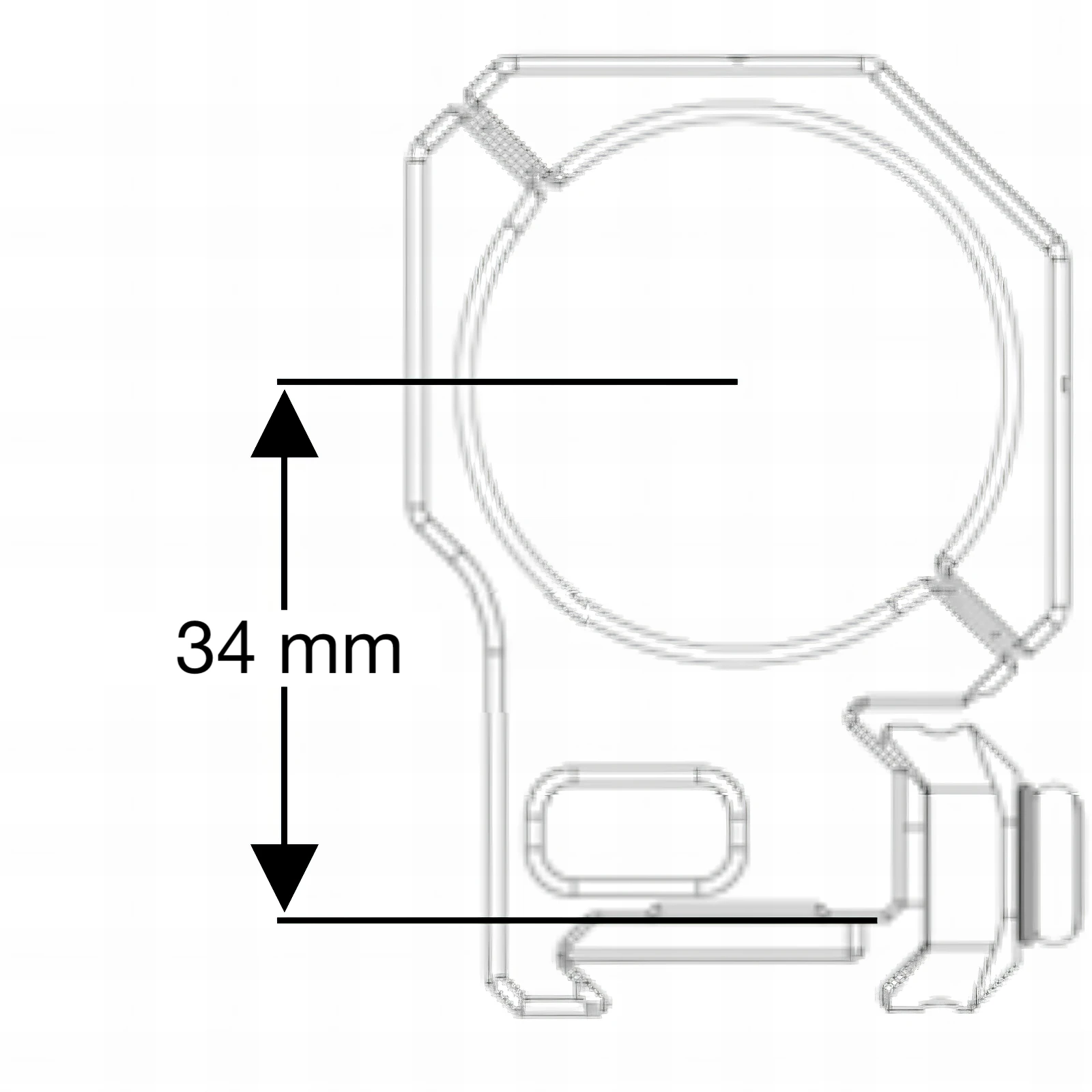 SPUHR SR-3006 Montageringe Bauhöhe 34 mm