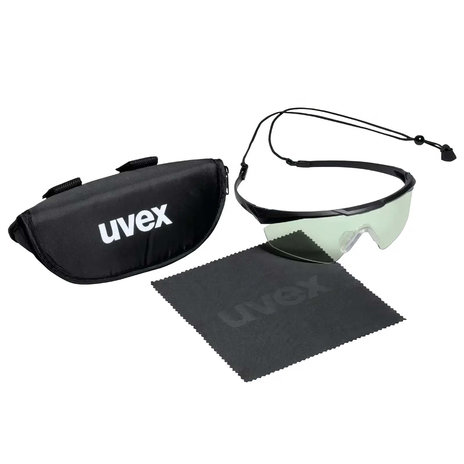 Uvex Apache Spec Variomatic taktische Schutz-/Schießbrille Lieferumfang