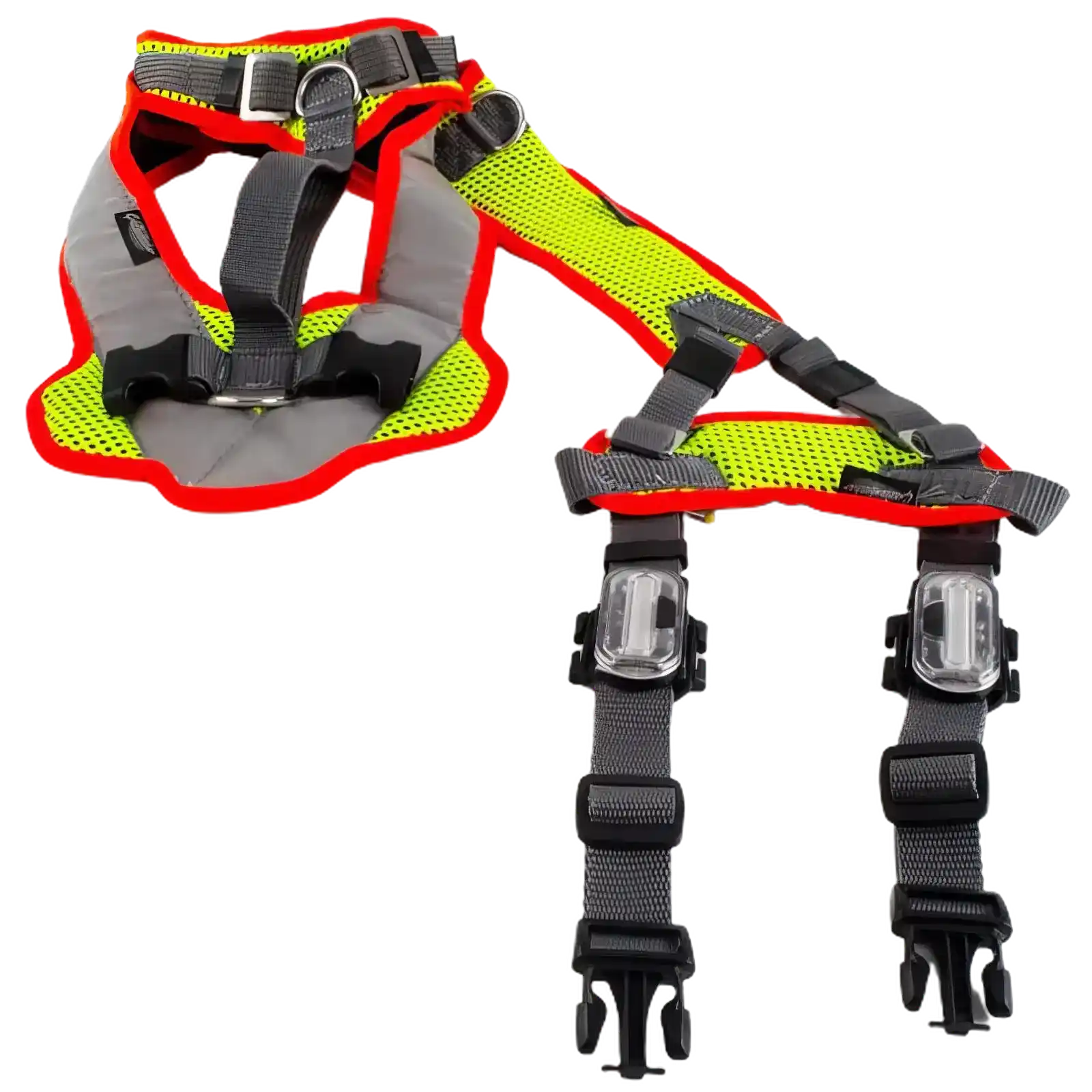 Grossenbacher Vary Night Hundegeschirr Reflektor LED Brustring 4XS Bauchgurte