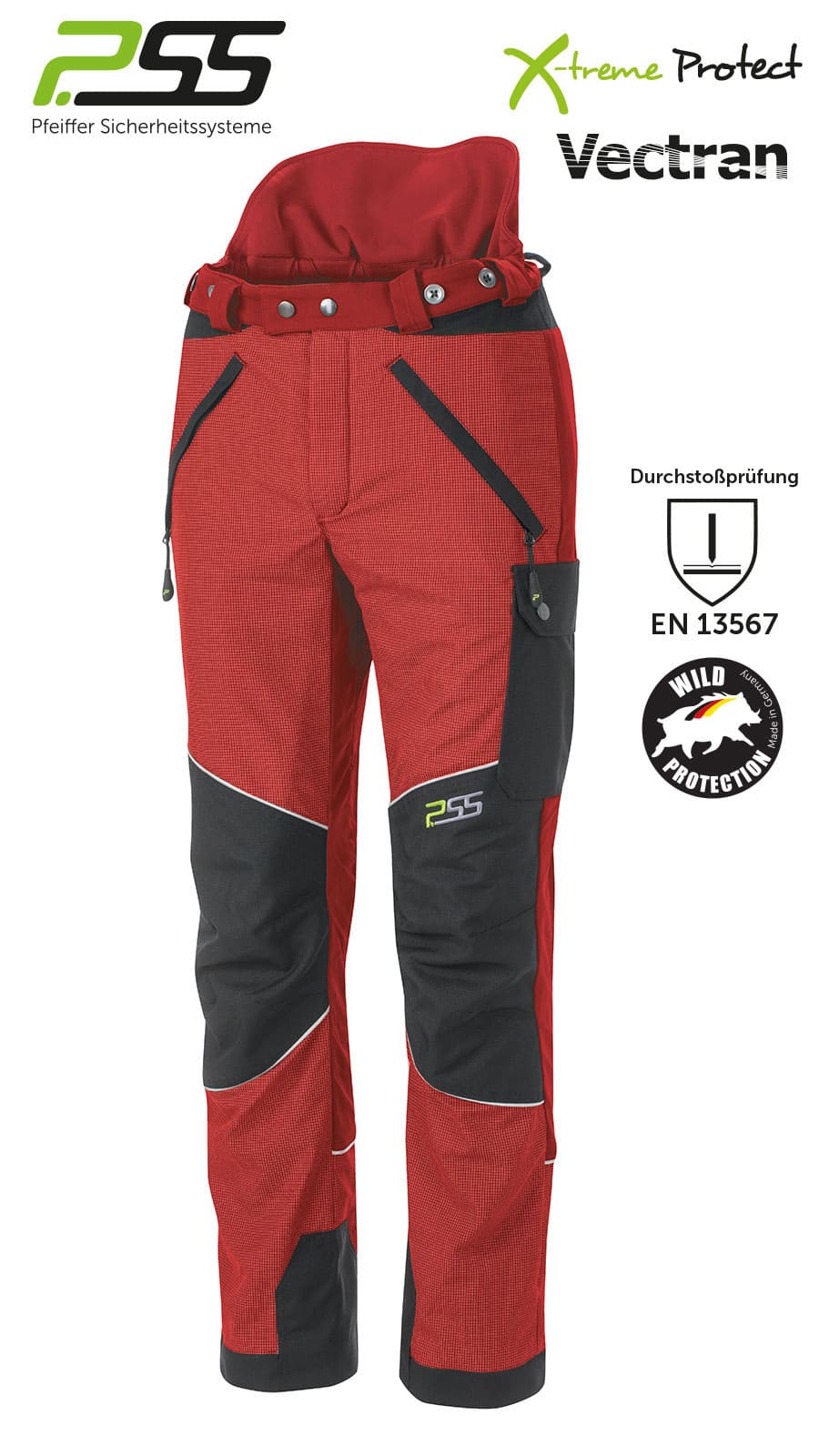 X-treme Protect Sauenschutzhose rot Größe: 110