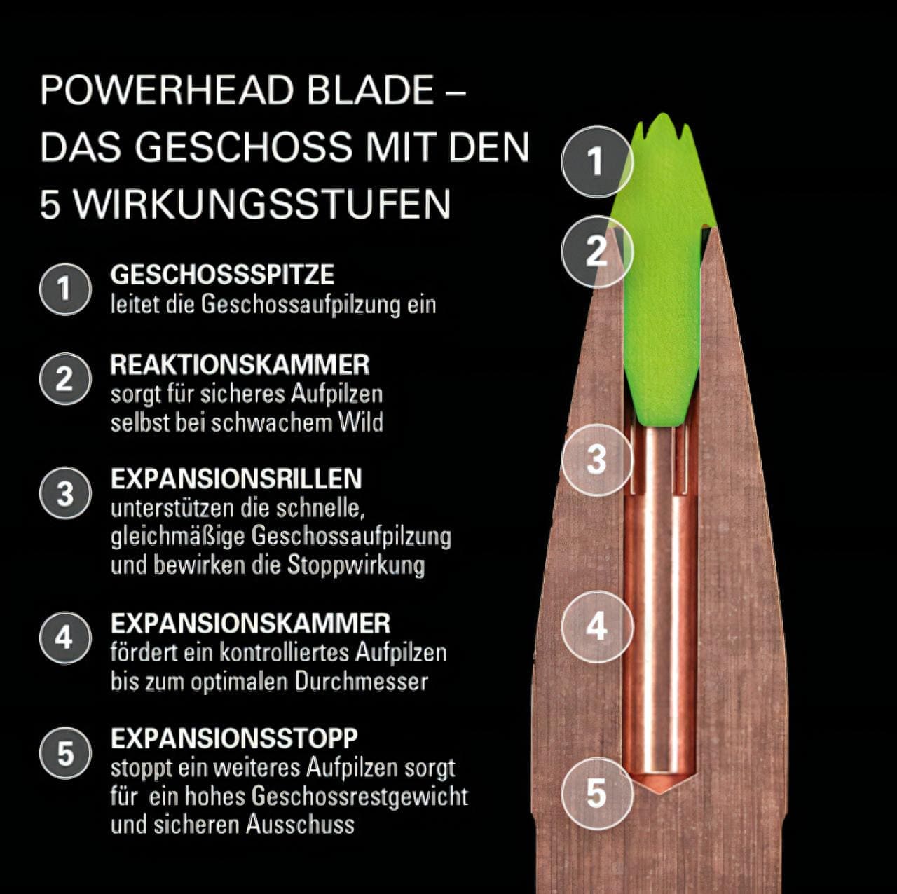 Powerhead Blade 9,3x74 R 14,9 g / 230 grs