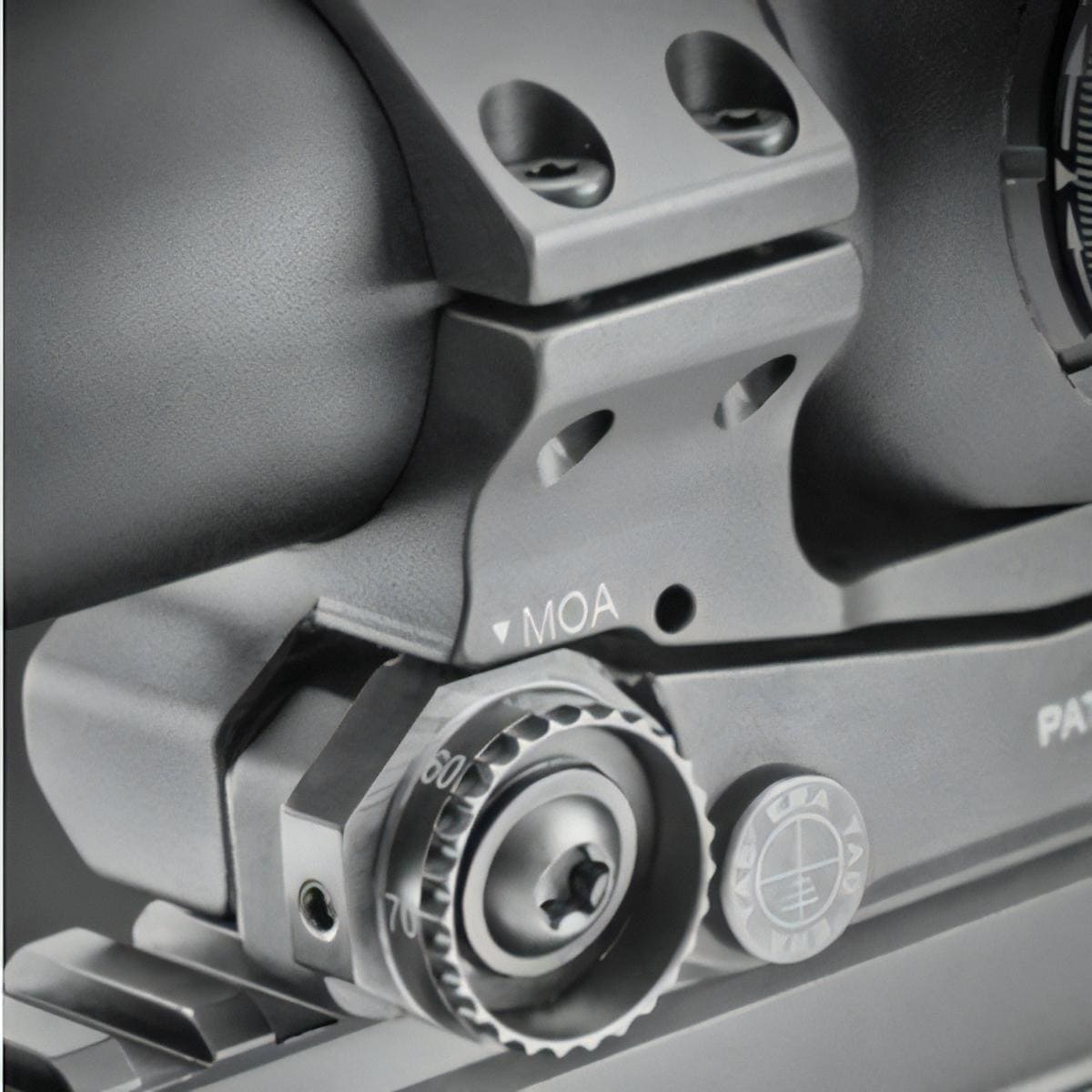 ERATAC Blockmontage mit einstellbarer Vorneigung 0-70 MOA Winkelverstellung Detail Blockmontage mit einstellbarer Vorneigung Ø 30 mm BH 20 mm 0-70 MOA