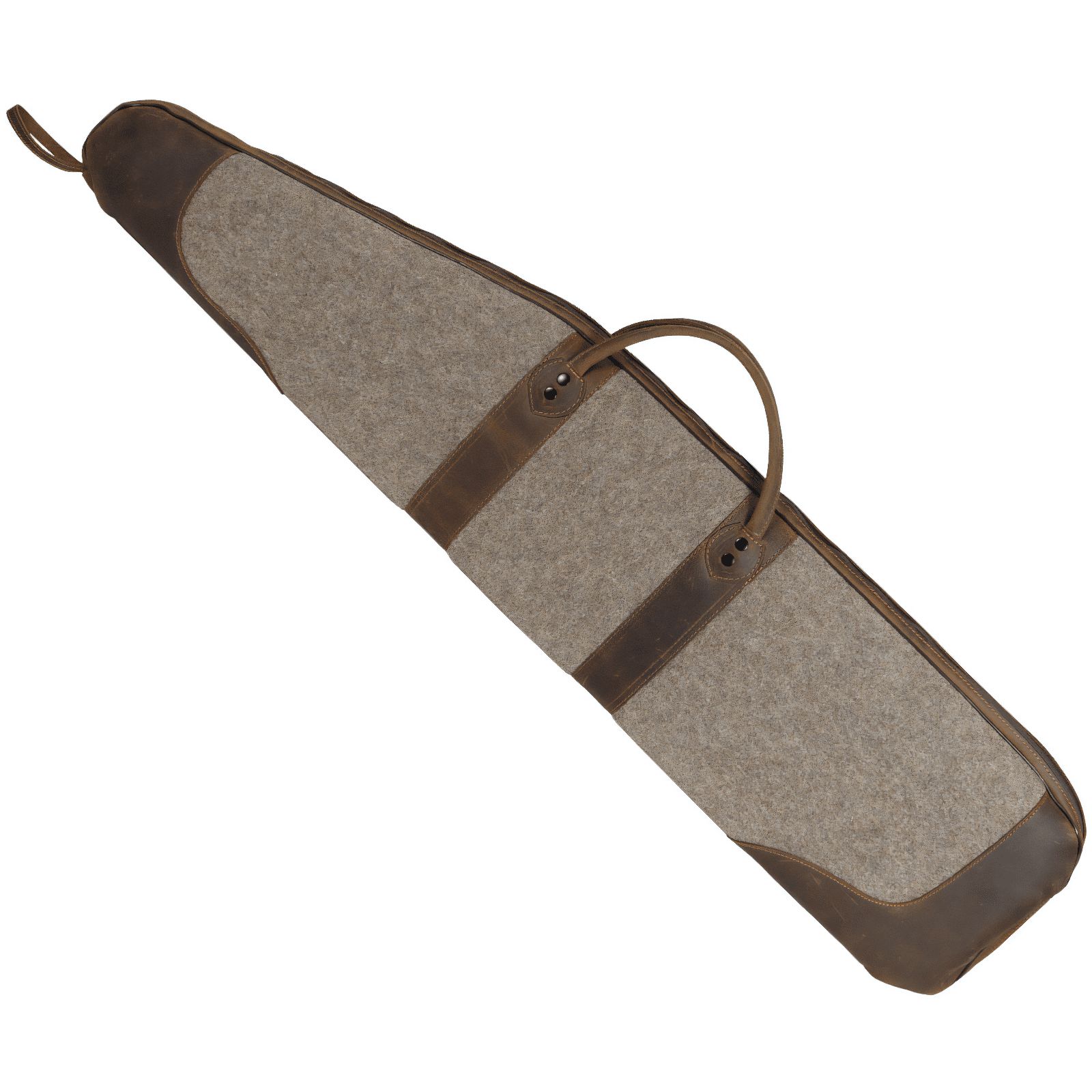 Polsterfutteral Wollfilz / Büffelleder selbst aufblasbar