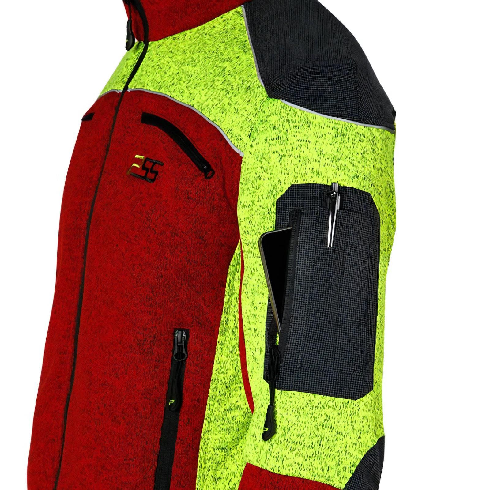 X-treme Arctic Faserstrickjacke rot/gelb Größe: L