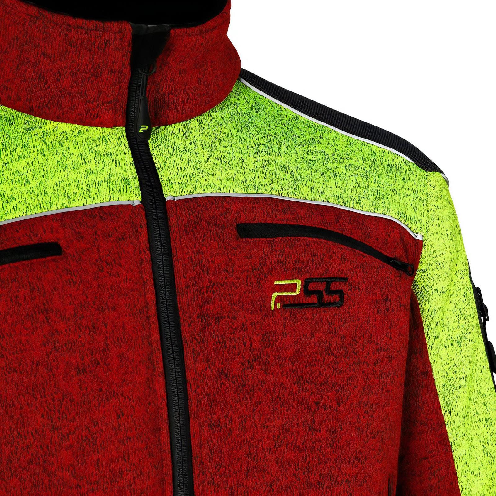 X-treme Arctic Faserstrickjacke rot/gelb Größe: L