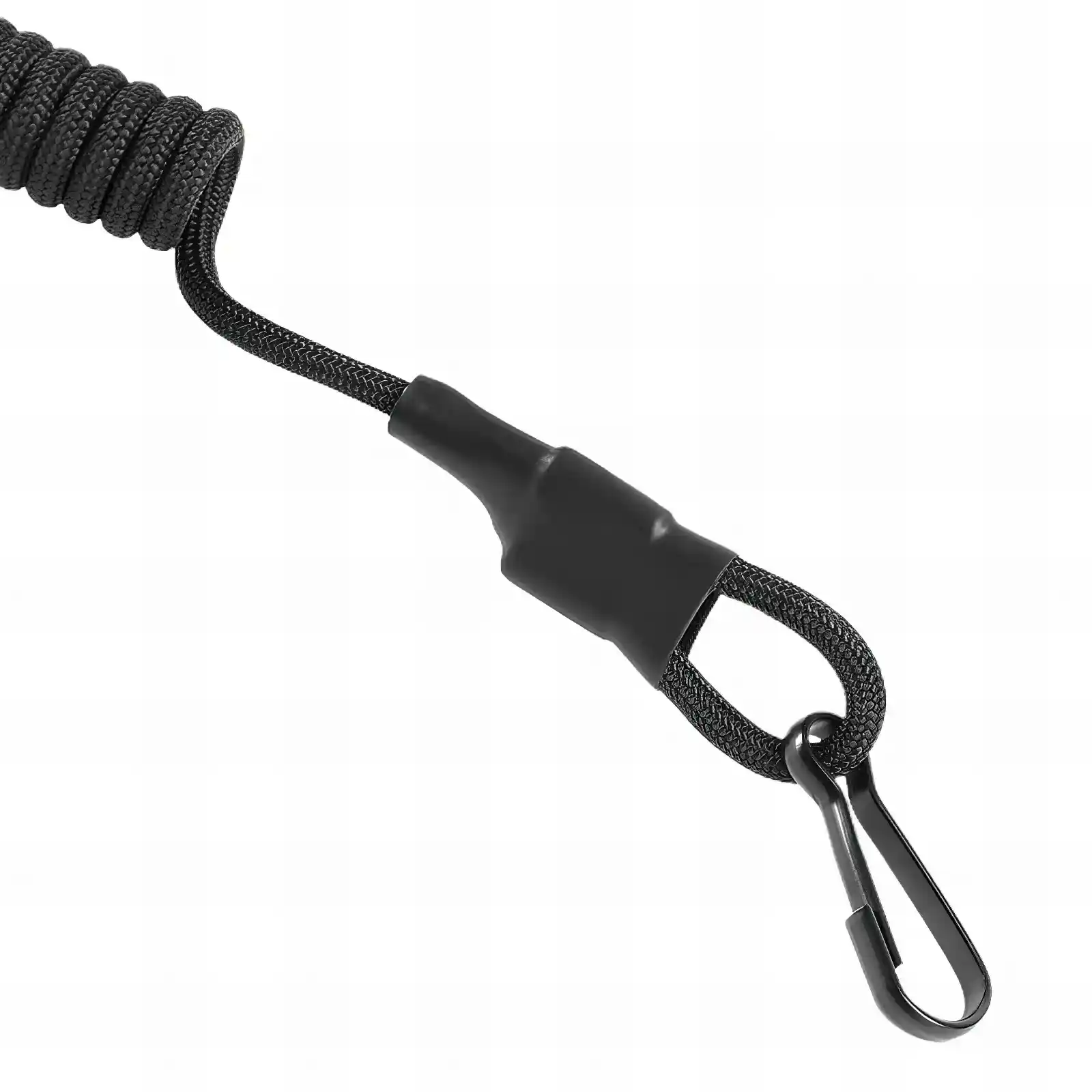 Marhel Hunting Lanyard Fangriemen Spiralkabel schwarz Klemmhaken