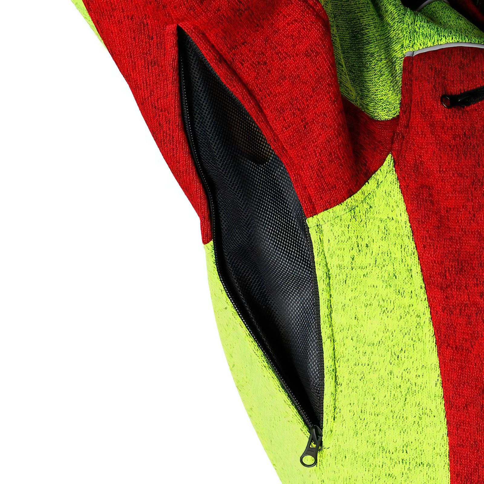 X-treme Arctic Faserstrickjacke rot/gelb Größe: L