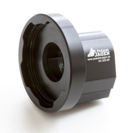 Klemmhülse für 30 mm Durchmesser mit Swarovski-Schiene