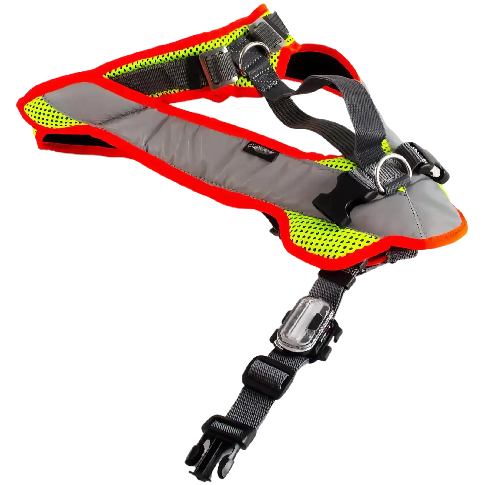 Grossenbacher Vary Night Hundegeschirr Reflektor LED Brustring 4XS D-Ringe Edelstahl