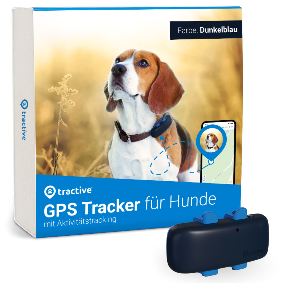GPS Tracker für Hunde blau